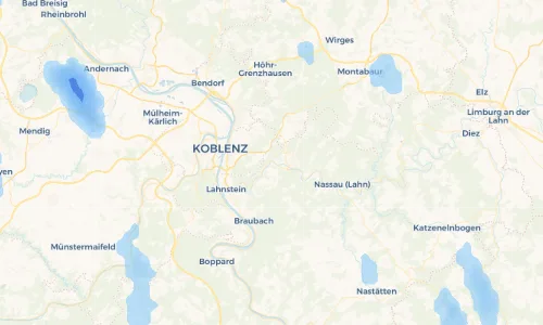 Regenradar Vorschaubild - Aktuelle Niederschläge in Nievern und Umgebung