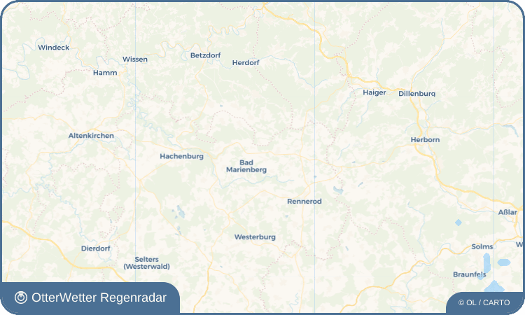 Widget-Vorschau für Nisterau Wetter-Widget-Vorschau mit Vorhersagedaten für Nisterau