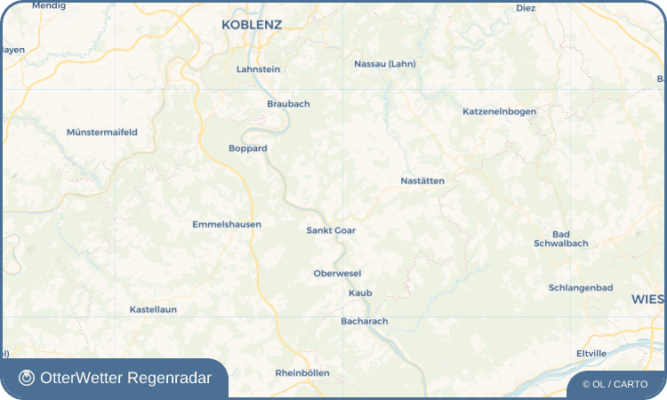 OtterWetter Regenradar-Widget Nochern
