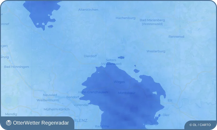 Wetter-Widget-Vorschau mit Vorhersagedaten für Nordhofen