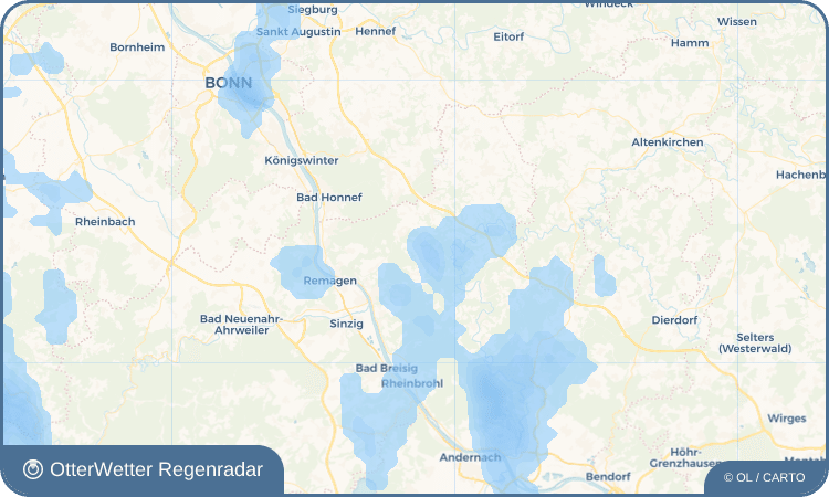 Widget-Vorschau für Notscheid Wetter-Widget-Vorschau mit Vorhersagedaten für Notscheid