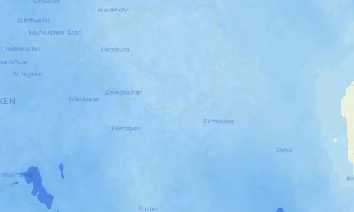 Regenradar Vorschaubild - Aktuelle Niederschläge in Nünschweiler und Umgebung