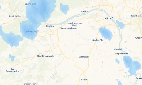 Regenradar Vorschaubild - Aktuelle Niederschläge in Ober-Hilbersheim und Umgebung