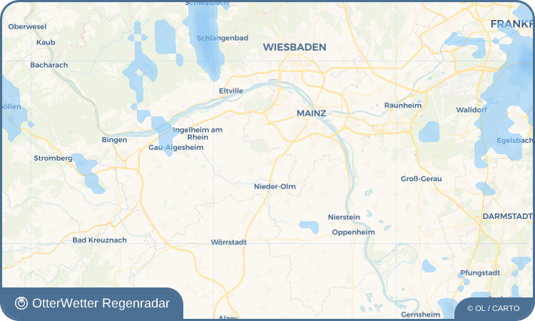 Wetter-Widget-Vorschau mit Vorhersagedaten für Ober-Olm