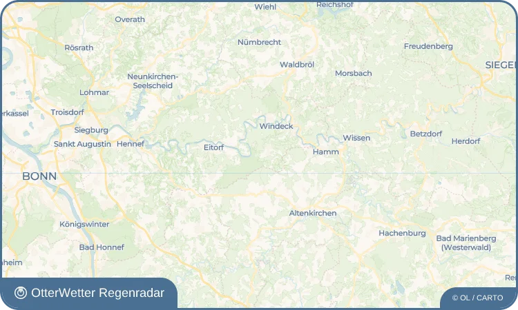 Widget-Vorschau für Oberalsen Wetter-Widget-Vorschau mit Vorhersagedaten für Oberalsen
