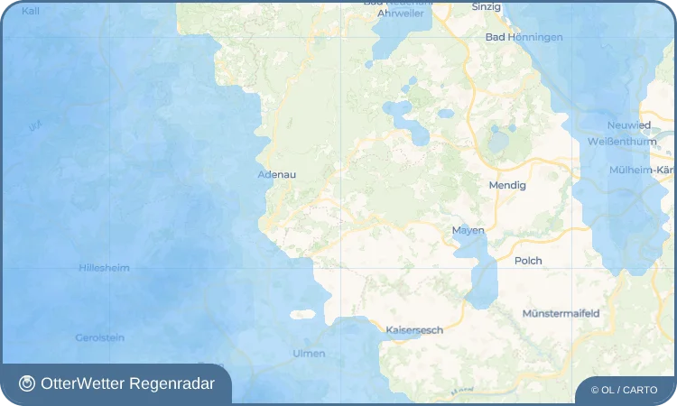 Widget-Vorschau für Oberbaar Wetter-Widget-Vorschau mit Vorhersagedaten für Oberbaar
