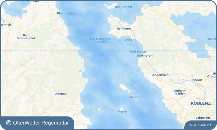 Widget-Vorschau für Oberdürenbach Wetter-Widget-Vorschau mit Vorhersagedaten für Oberdürenbach