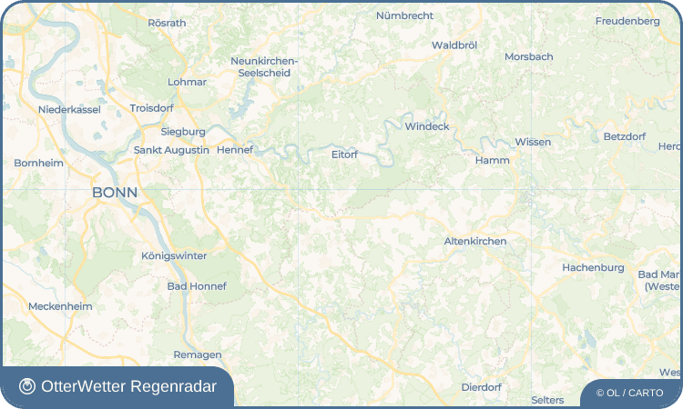 OtterWetter Regenradar-Widget Obereip