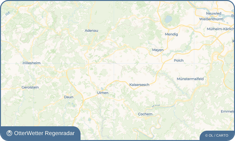 OtterWetter Regenradar-Widget Oberelz