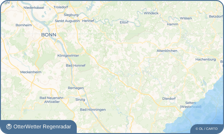 OtterWetter Regenradar-Widget Oberetscheid
