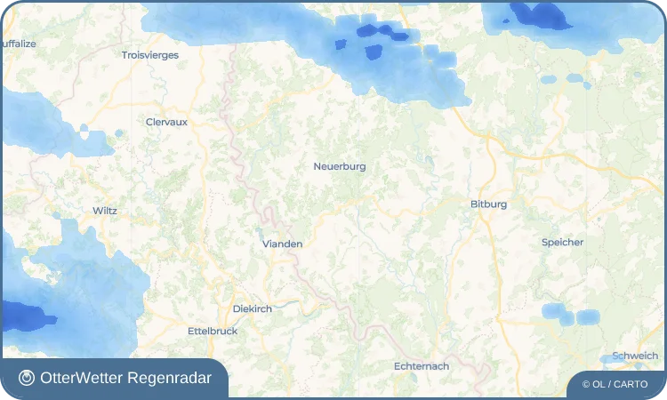 Wetter-Widget-Vorschau mit Vorhersagedaten für Obergeckler