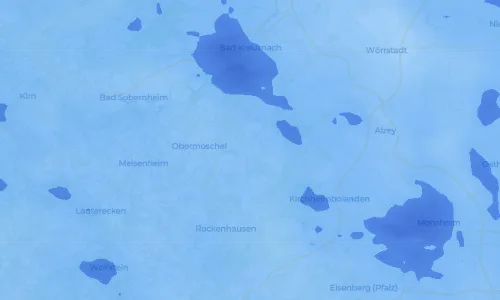 Regenradar Vorschaubild - Aktuelle Niederschläge in Oberhausen an der Appel und Umgebung