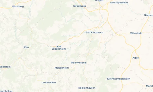 Regenradar Vorschaubild - Aktuelle Niederschläge in Oberhausen an der Nahe und Umgebung