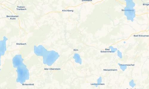 Regenradar Vorschaubild - Aktuelle Niederschläge in Oberhausen bei Kirn und Umgebung