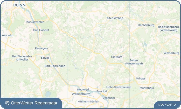 OtterWetter Regenradar-Widget Oberhonnefeld