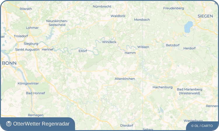 OtterWetter Regenradar-Widget Oberirsen