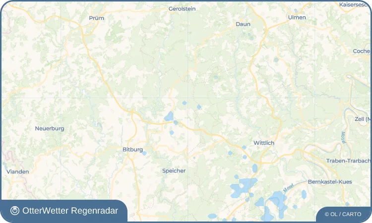 Widget-Vorschau für Oberkail Wetter-Widget-Vorschau mit Vorhersagedaten für Oberkail