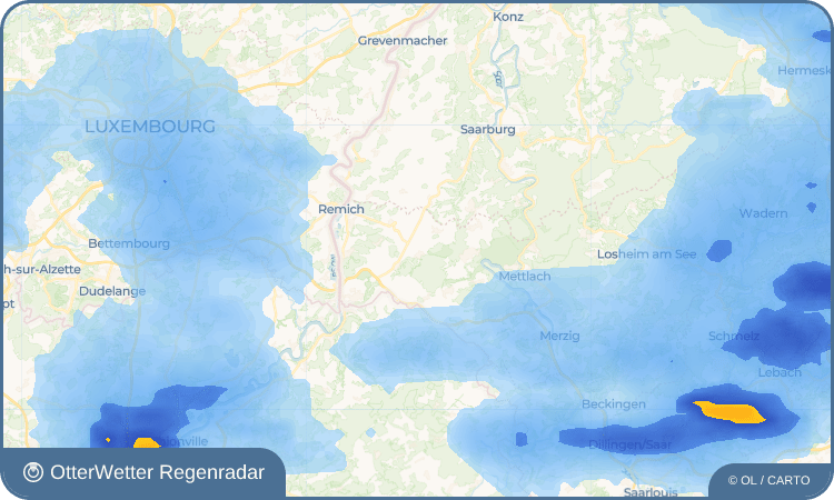 OtterWetter Regenradar-Widget Oberleuken