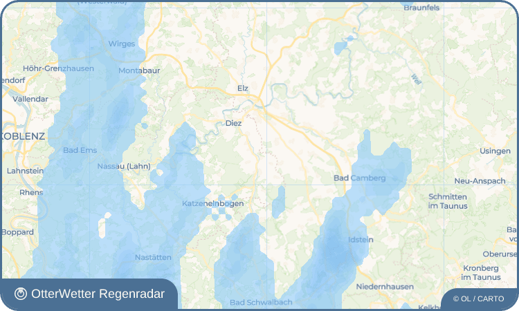 Wetter-Widget-Vorschau mit Vorhersagedaten für Oberneisen
