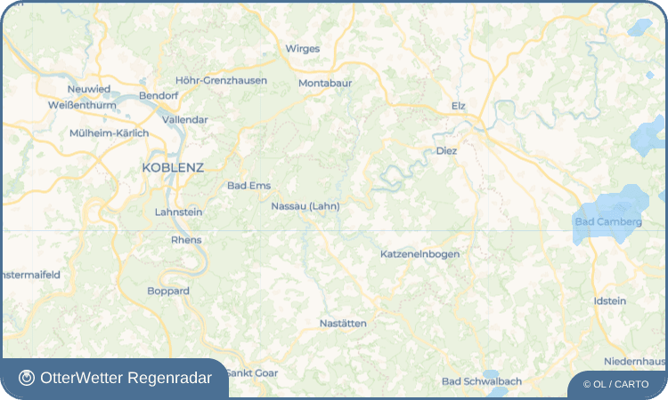 OtterWetter Regenradar-Widget Obernhof