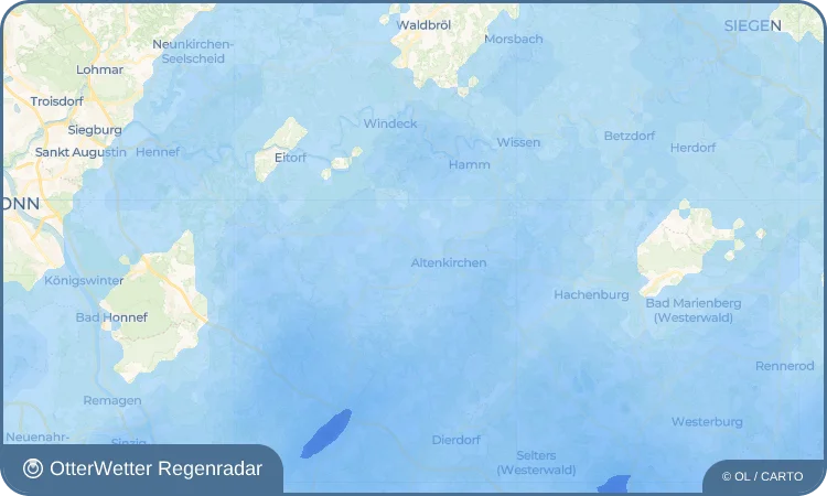 Widget-Vorschau für Oberölfen Wetter-Widget-Vorschau mit Vorhersagedaten für Oberölfen