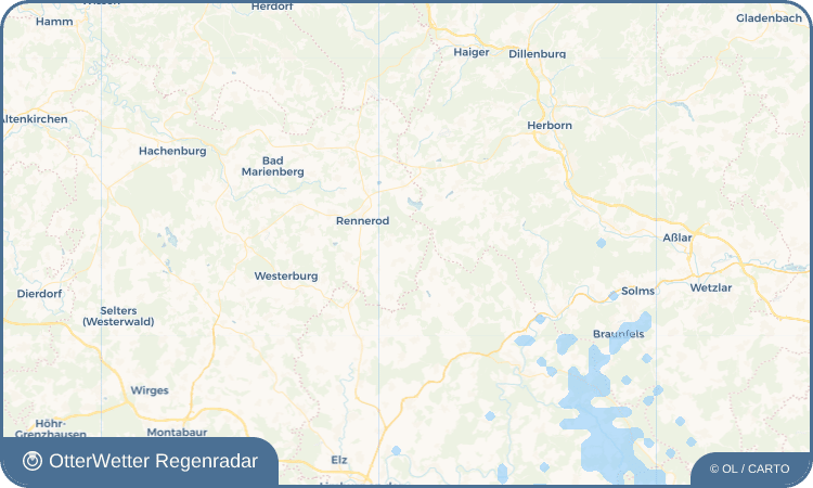 Wetter-Widget-Vorschau mit Vorhersagedaten für Oberrod