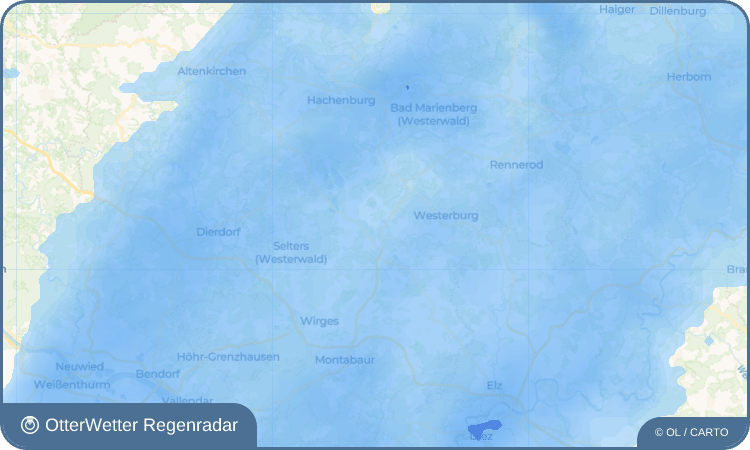 Widget-Vorschau für Obersayn Wetter-Widget-Vorschau mit Vorhersagedaten für Obersayn