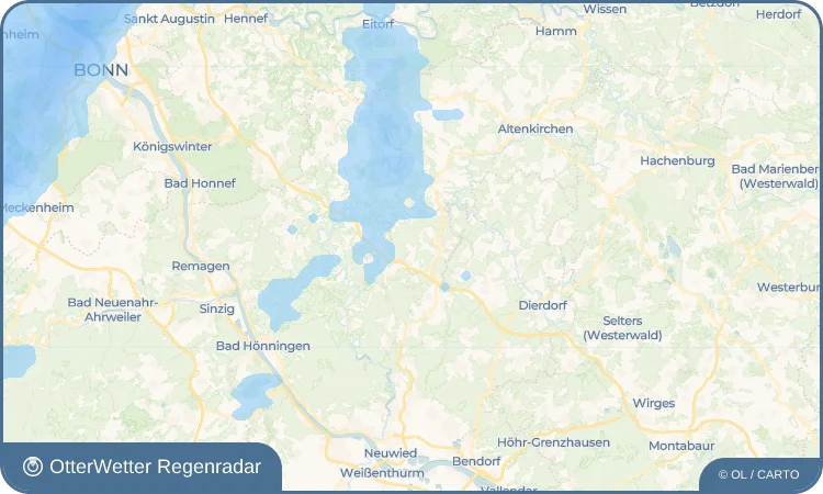 Wetter-Widget-Vorschau mit Vorhersagedaten für Obersteinebach