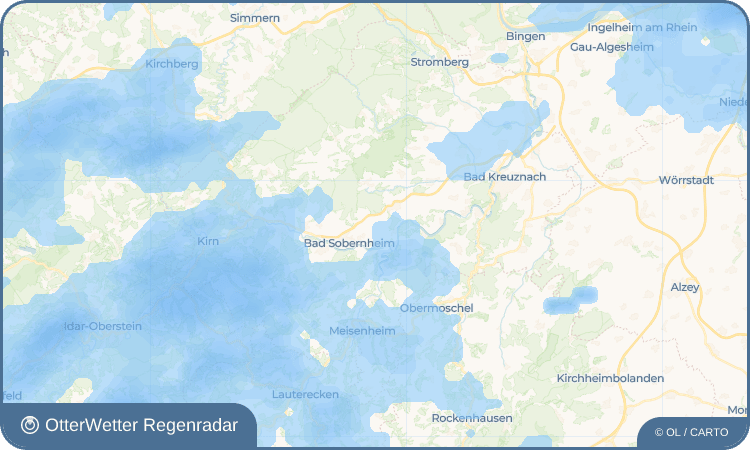 Wetter-Widget-Vorschau mit Vorhersagedaten für Oberstreit
