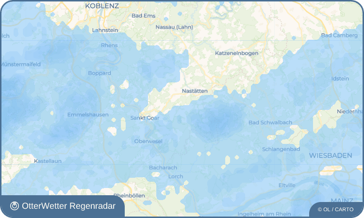 OtterWetter Regenradar-Widget Oberwallmenach