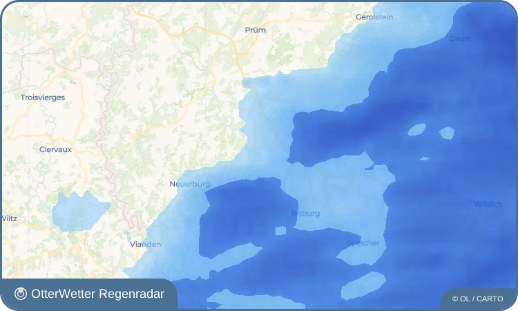 Wetter-Widget-Vorschau mit Vorhersagedaten für Oberweiler