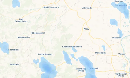 Regenradar Vorschaubild - Aktuelle Niederschläge in Oberwiesen und Umgebung