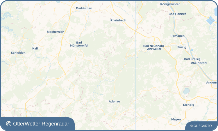 Wetter-Widget-Vorschau mit Vorhersagedaten für Obliers