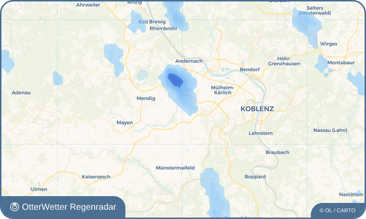 OtterWetter Regenradar-Widget Ochtendung