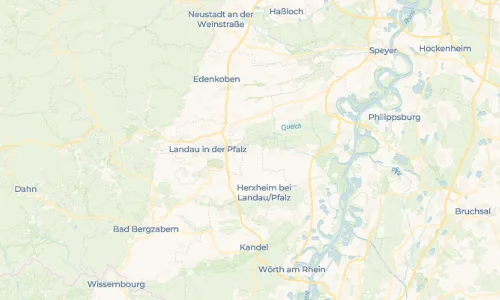 Regenradar Vorschaubild - Aktuelle Niederschläge in Offenbach an der Queich und Umgebung