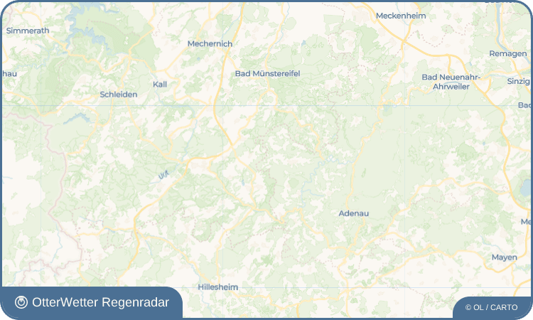OtterWetter Regenradar-Widget Ohlenhard