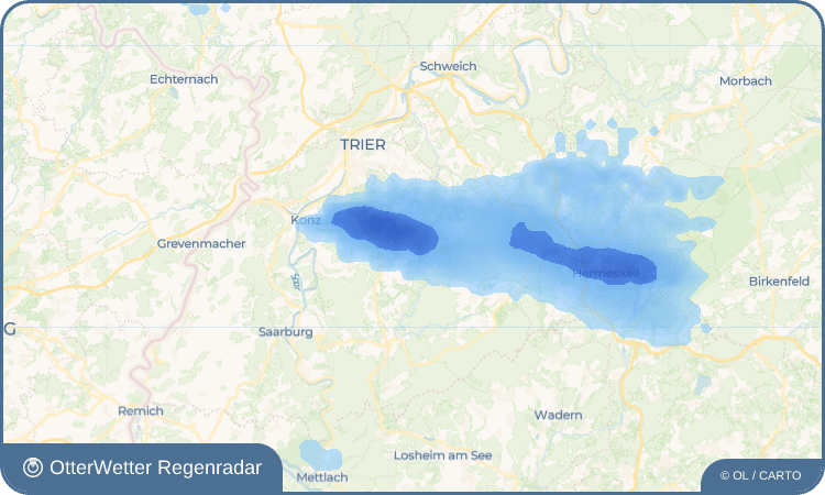 OtterWetter Regenradar-Widget Ollmuth