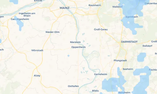 Regenradar Vorschaubild - Aktuelle Niederschläge in Oppenheim und Umgebung