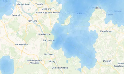 Regenradar Vorschaubild - Aktuelle Niederschläge in Orscheid und Umgebung