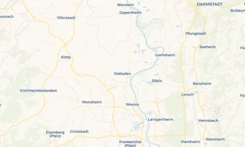 Regenradar Vorschaubild - Aktuelle Niederschläge in Osthofen und Umgebung