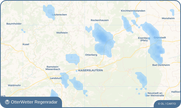 Wetter-Widget-Vorschau mit Vorhersagedaten für Otterberg