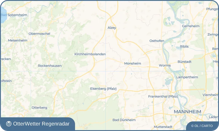 Widget-Vorschau für Ottersheim Wetter-Widget-Vorschau mit Vorhersagedaten für Ottersheim