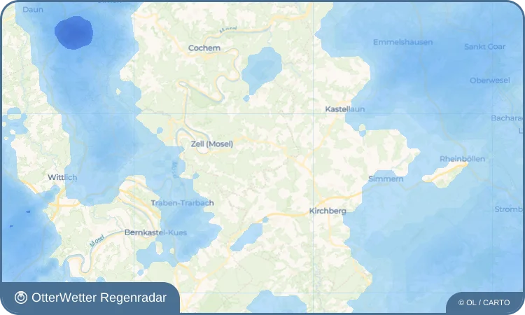 Widget-Vorschau für Peterswald Wetter-Widget-Vorschau mit Vorhersagedaten für Peterswald