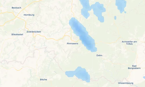 Regenradar Vorschaubild - Aktuelle Niederschläge in Pirmasens und Umgebung