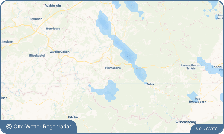 OtterWetter Regenradar-Widget Pirmasens