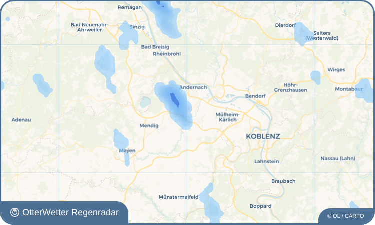 OtterWetter Regenradar-Widget Plaidt