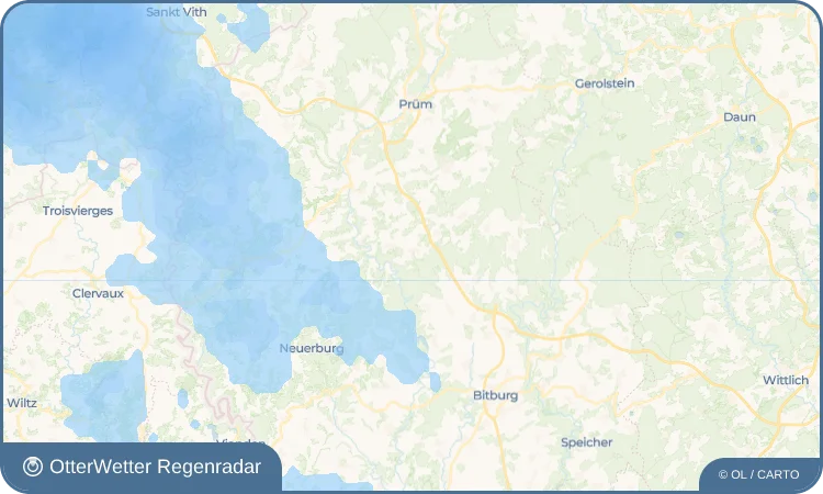 Widget-Vorschau für Plütscheid Wetter-Widget-Vorschau mit Vorhersagedaten für Plütscheid