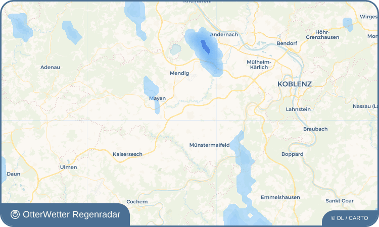 OtterWetter Regenradar-Widget Polch