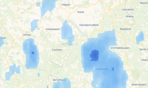 Regenradar Vorschaubild - Aktuelle Niederschläge in Pommern und Umgebung
