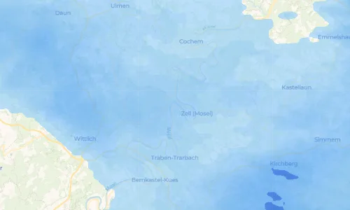 Regenradar Pünderich: aktuelle Niederschläge in Pünderich und Umgebung, Stand 17. Oktober 2026 um 3:05 Uhr
